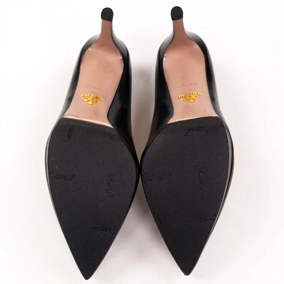 Prada Vitello Lux Platform Pumps Heels - Picture 7 of 9